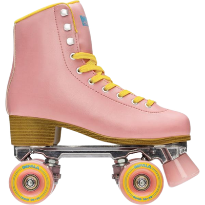 Impala Pink Yellow Roller Skates
