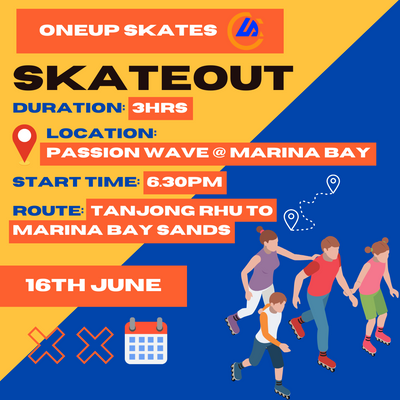 OneUp Skates 16th June SkateOut