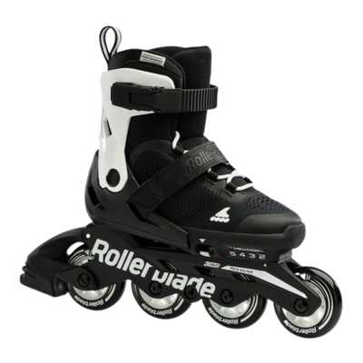 Rollerblade Microblade Black White Kids Skates