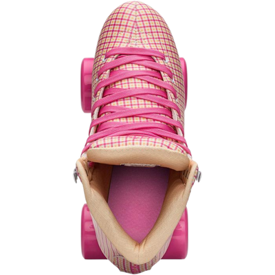 Impala Pink Tartan Roller Skates