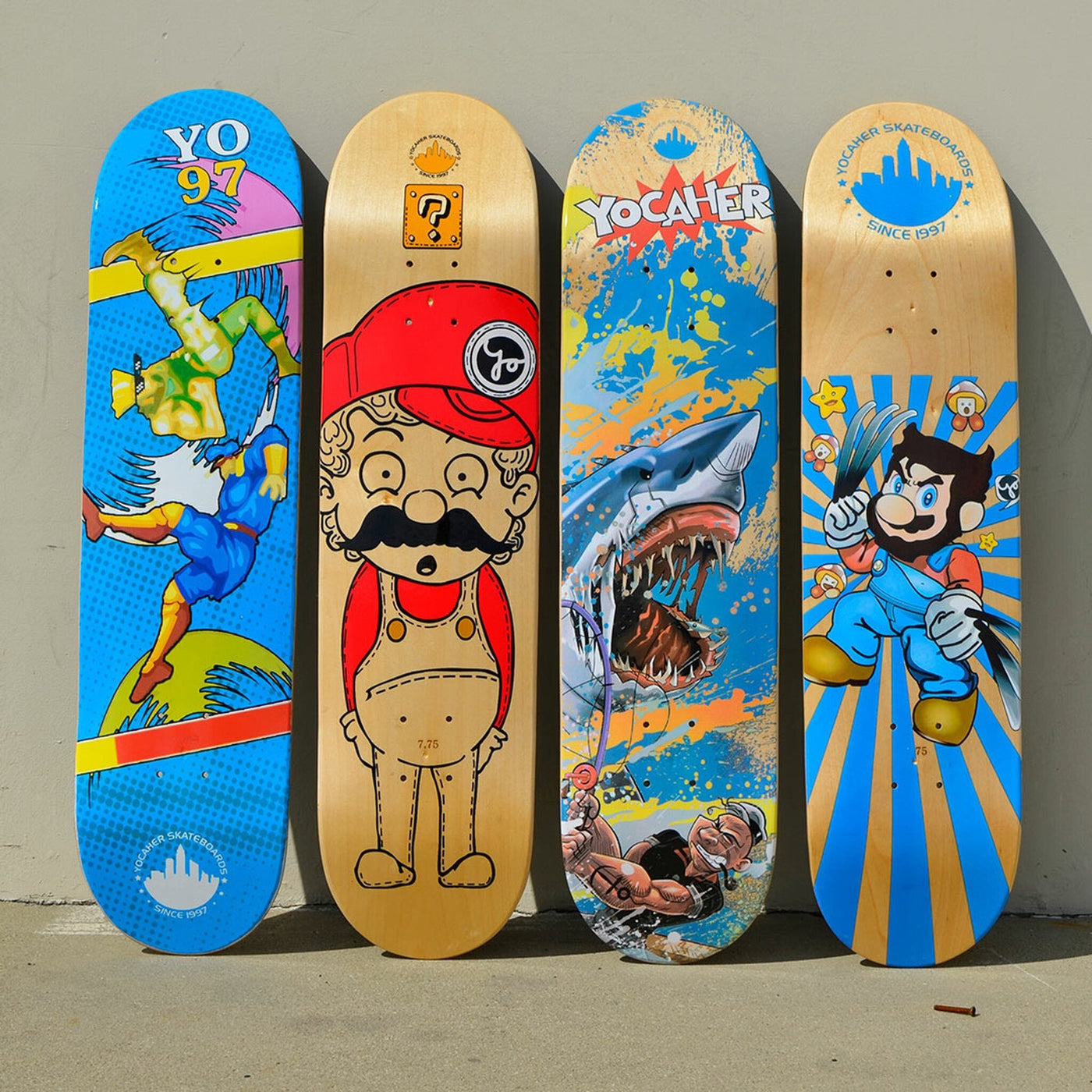 Yocaher Graphic Complete 7.75" Skateboard - Retro Series - OneUpSkates